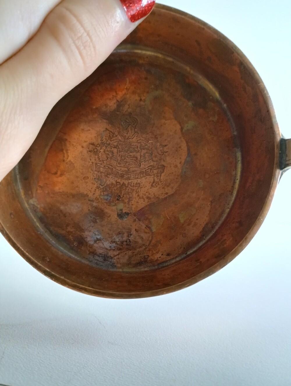 3" Restaurant Lasserre Paris Souvenir Copper Pan - Picture 6 of 9